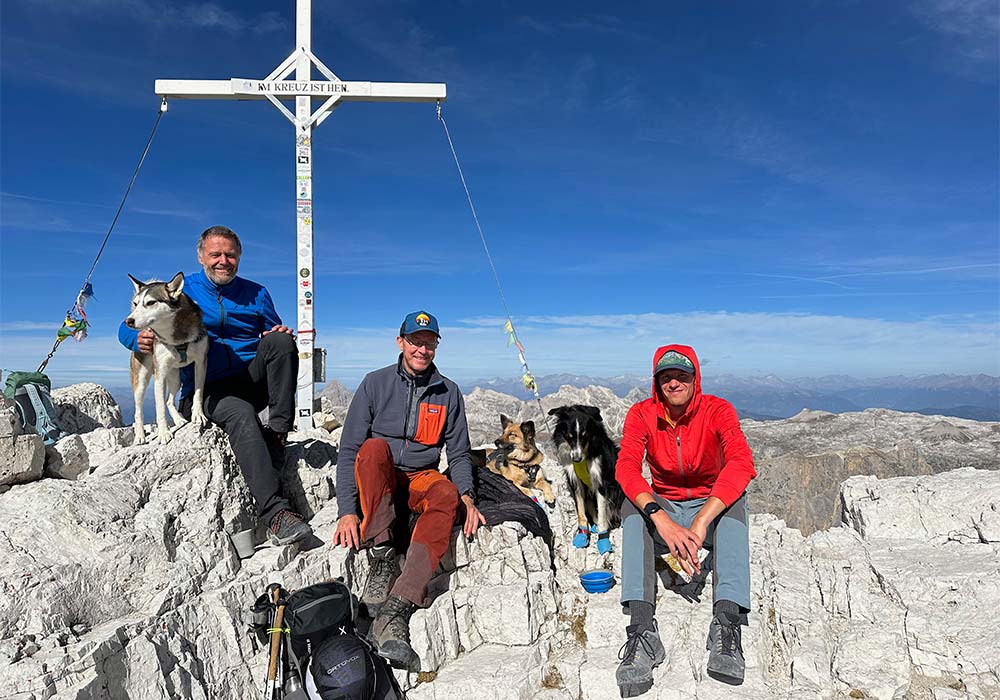 Dolomiten Bergtour mit Hund Val Setus und Pisciadu